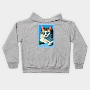 Funny Lazy Bored Cat Kids Hoodie